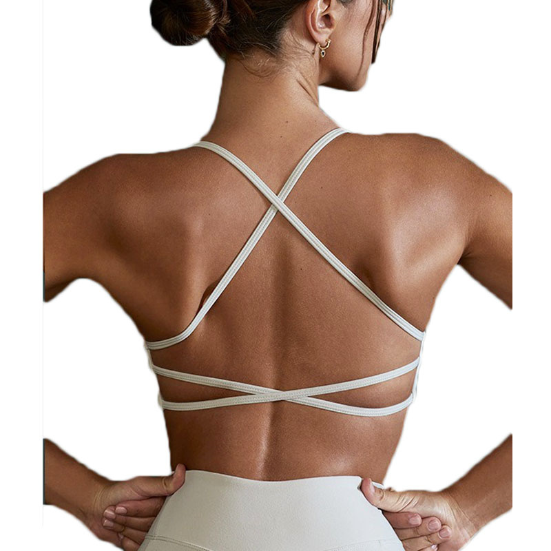 Pilates Yoga Workout - Aiithuug Crisscross Back Yoga Bra Sexy