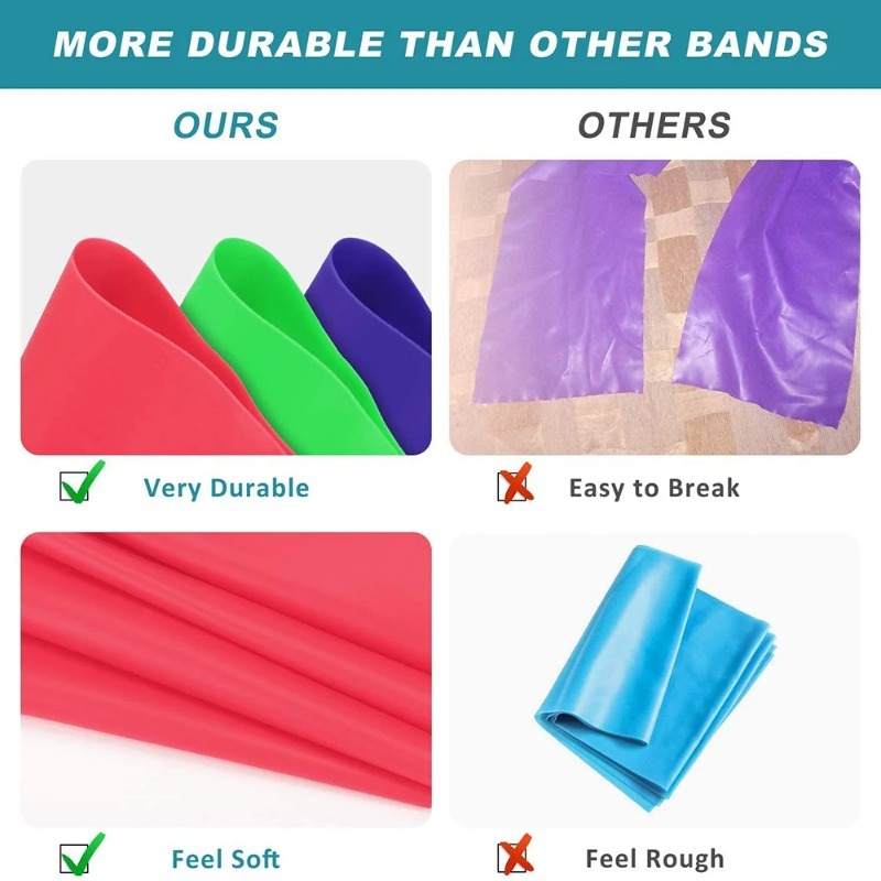 Natural Latex Resistance Bands - Pilates Yoga Board review and price