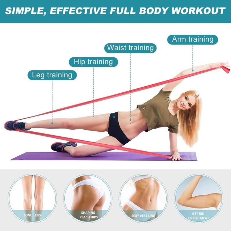 Natural Latex Resistance Bands - Pilates Yoga Board review and price