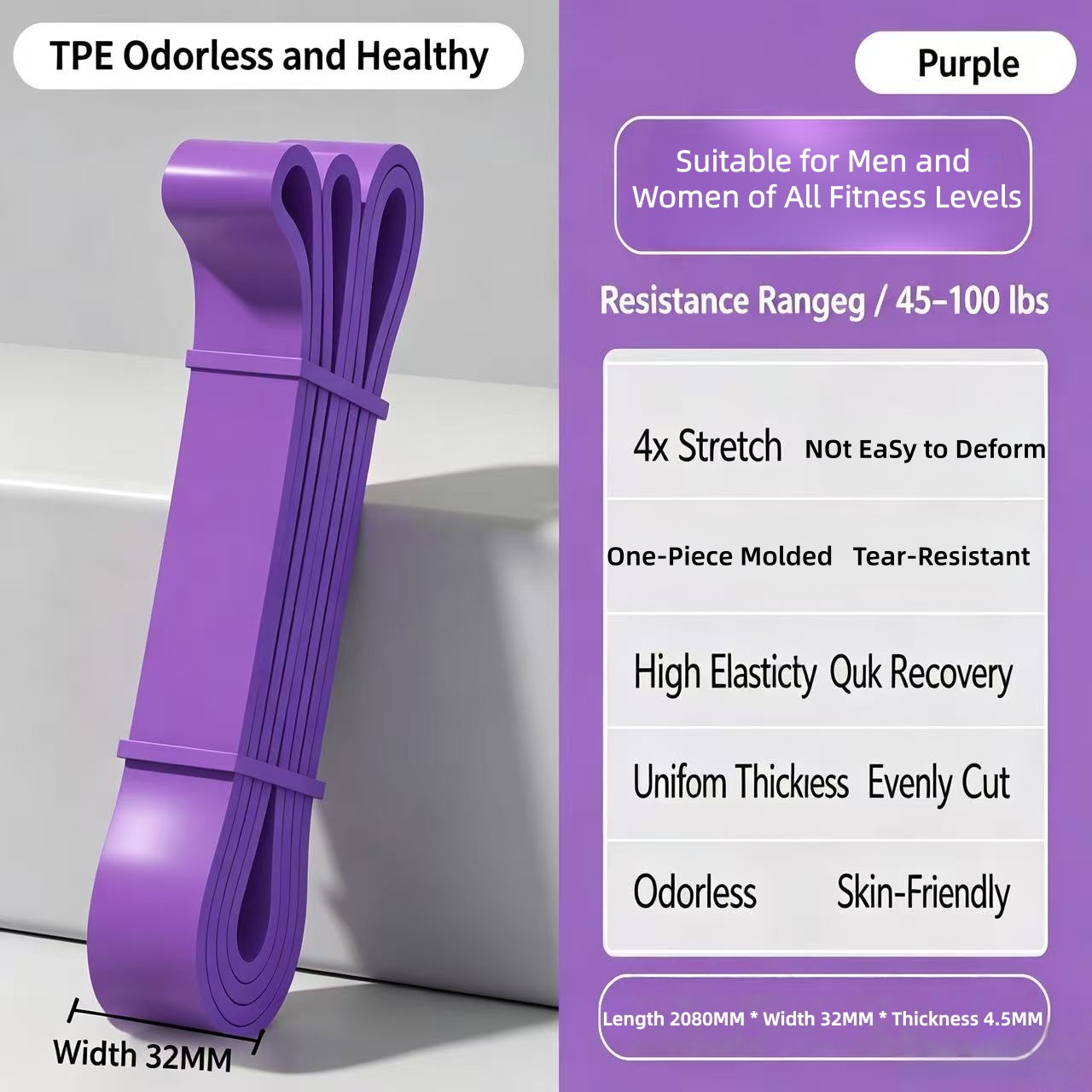 TPE Resistance Bands 6 Levels  - Pilates And Yoga Difference review and price