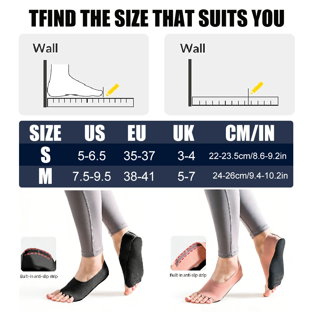 1Pair Toeless Yoga Socks for W - Pilates Yoga Grip Socks review and price