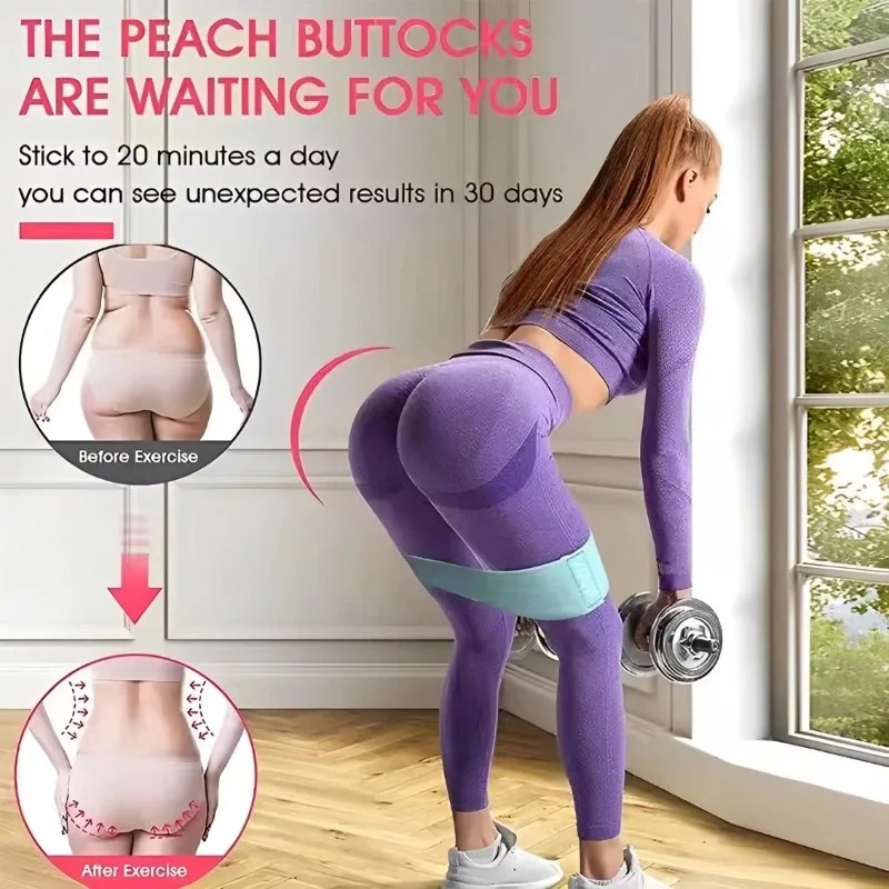 3Pcs Fabric Resistance Hip Boo - Pilates Yoga Board review and price