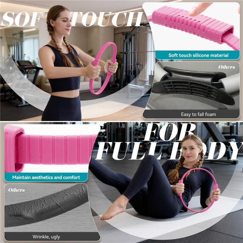 Eco-Friendly Double Handle Sil - Pilates Yoga Ring review and price