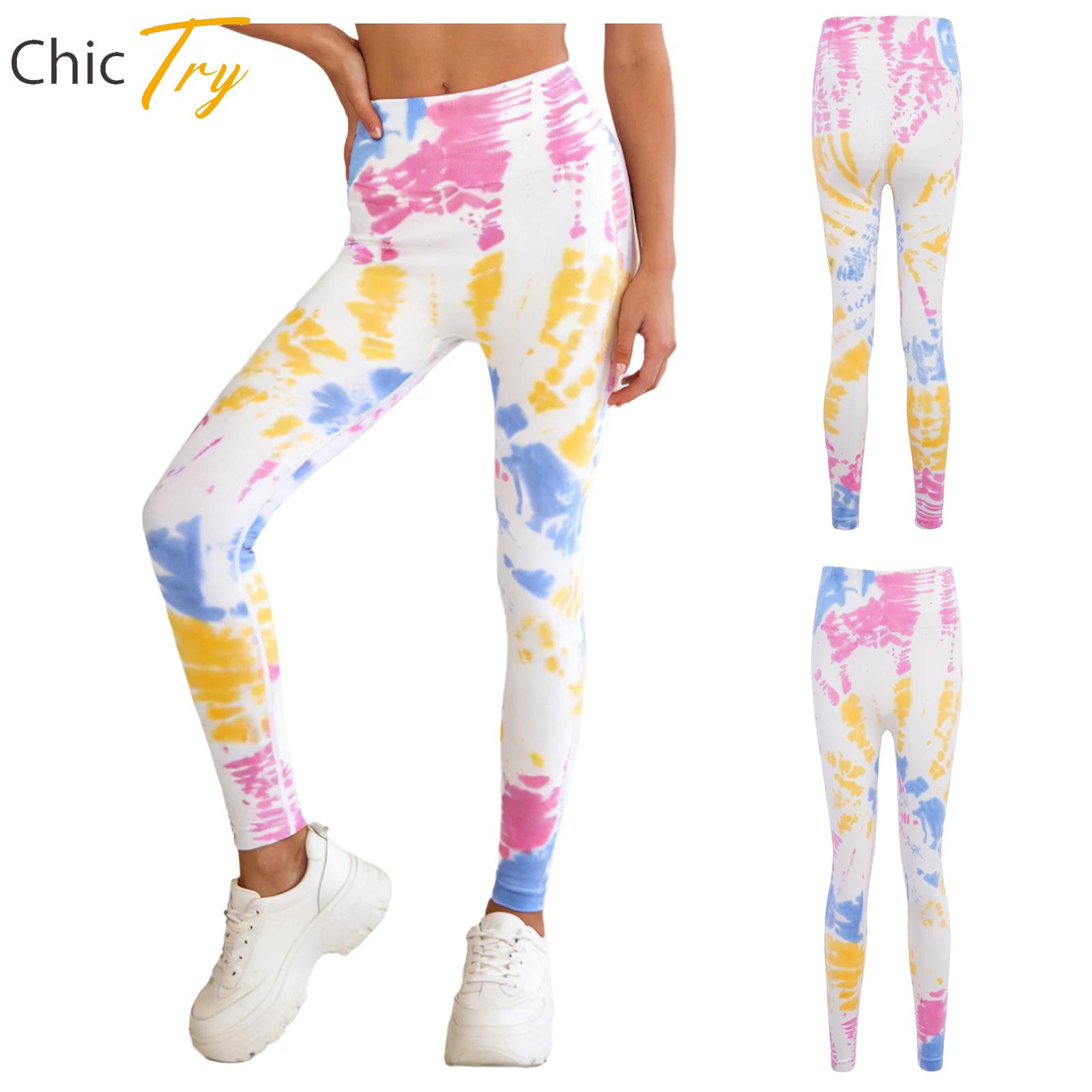 Womens Tie-Dyed Stretchy Gym Y - Pilates Yoga Legging review and price
