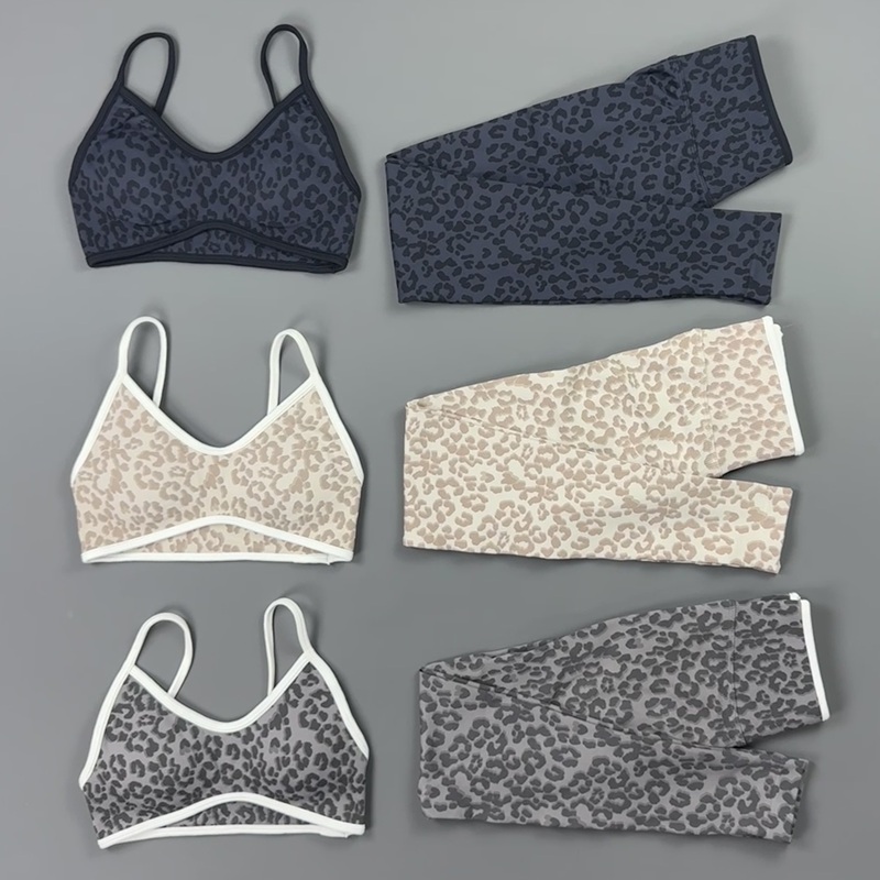 2 Pieces Yoga Set Women Leopar - Pilates Yoga Clothes review and price